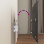 vidaXL Tête de lit murale Gris 108x3x80 cm Bois massif de pin