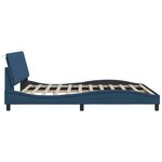 vidaXL Cadre de lit sans matelas Hanko bleu 180x200 cm tissu