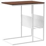 vidaXL Table d'appoint Blanc 55x36x59 5 cm Bois d'ingénierie
