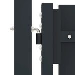 vidaXL Portail de clôture à double porte Acier 306x200 cm Anthracite