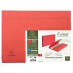 Paquet 10 chemises poche A4 FOREVER Rouge EXACOMPTA