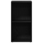 vidaXL Boîtes de rangement LP chêne noir 71x34x36 cm bois ingénierie