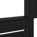 vidaXL Lit Superposé pour Enfants avec stockage Chêne noir 75 x 190 cm