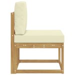 vidaXL Ensemble de canapés d'extérieur Blanc et crème 59 x 63 x 73 cm