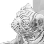 Serre-livres vidaXL 2 Pièces Argent 12x15x18 cm Aluminium Chien