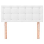 vidaXL Tête de lit Blanc 90x5x78/88 cm Similicuir