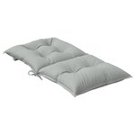 vidaXL Coussins de chaise à dossier bas lot de 4 gris clair mélangé