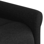vidaXL Fauteuil inclinable Noir Tissu