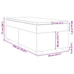 vidaXL Sommier à lattes de lit avec matelas Cappuccino 90x190 cm