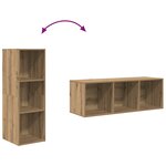 vidaXL Ensemble meuble TV chêne artisanal 37 x 37 x 107 cm