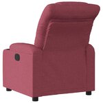 vidaXL Fauteuil inclinable électrique Rouge bordeaux Tissu