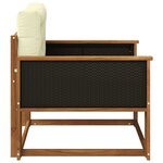 vidaXL Sofa de milieu extérieur Naturel
