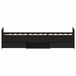 vidaXL Cadre de lit Chêne noir 193 x 78 x 50 cm Bois d'ingénierie