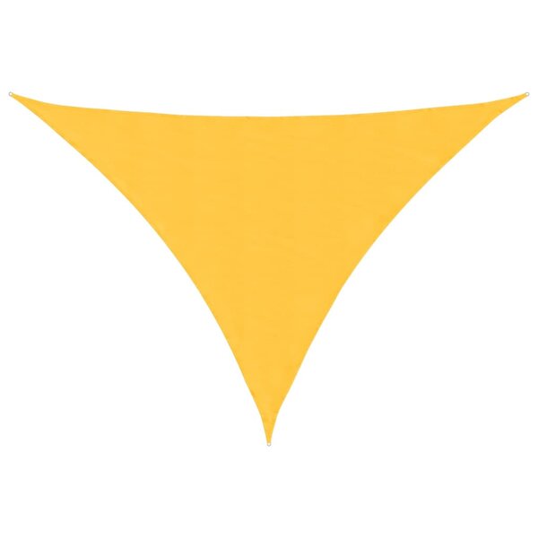 vidaXL Voile de parasol tissu oxford triangulaire 4x5x6 4 m jaune