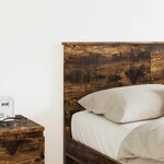 vidaXL Tête de lit Chêne fumé 135 cm Bois d'ingénierie