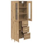 vidaXL Haut Armoire avec tiroir Chêne artisanal 69 5 x 34 x 180 cm