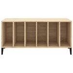 vidaXL Armoire à disques chêne sonoma 100x38x48 cm bois d'ingénierie