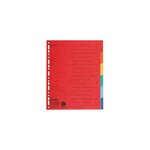 Intercalaires A4+ 6 Positions En Carte Recyclée - Couleurs Assorties - X 20 - Falken