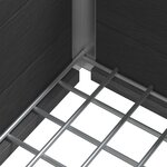 vidaXL Jardinière surélevée Gris 100 x 30 x 42 cm WPC et Aluminium