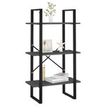 vidaXL Étagère de rangement gris 60x30x105 cm bois d'ingénierie