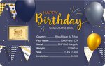 Pièce de monnaie en Or 3000 Francs g 0.031 (1/1000 oz) Millésime 2024 Gold Gift HAPPY BIRTHDAY 1/1000