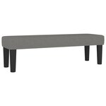 vidaXL Sommier à lattes de lit avec matelas Gris foncé 180x200cm Tissu