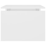 vidaXL Table basse blanc 68x50x38 cm bois d'ingénierie