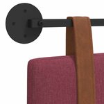 vidaXL Tête de lit suspendue Bordeaux PU antique