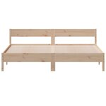 vidaXL Cadre de lit sans matelas 180x200 cm bois massif de pin