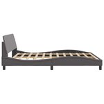 vidaXL Cadre de lit Dover gris 180x200 cm similicuir