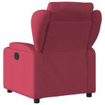vidaXL Fauteuil de massage inclinable électrique Rouge bordeaux Tissu