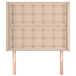 vidaXL Tête de lit avec oreilles Cappuccino 103x16x118/128 cm