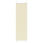 vidaXL Store plissé crème 65x200 cm largeur du tissu 64 4 cm polyester