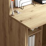 vidaXL Bureau Chêne artisanal 71.5 x 31.5 x 106.5 cm Bois d'ingénierie