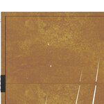 vidaXL Portail de jardin 105x155 cm acier corten conception d'herbe
