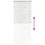 vidaXL Store roulant de douche 100x240 cm Éclaboussures