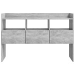 vidaXL Buffet Gris béton 105x30x70 cm Bois d’ingénierie