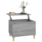vidaXL Table basse Sonoma gris 60x44 5x45 cm Bois d'ingénierie