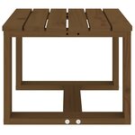 vidaXL Table d'appoint jardin marron miel 40x38x28 5cm bois massif pin