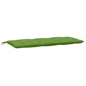 vidaXL Coussin de banc de jardin vert mélangé 120x50x7 cm tissu
