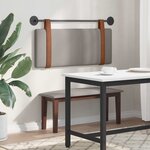 vidaXL Tête de lit suspendue Taupe PU antique