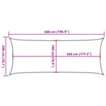 vidaXL Voile d'ombrage 160 g/m² rectangulaire sable 2x5 m PEHD