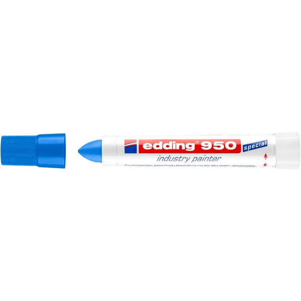 Marqueur Peinture Spécial Industrie 950 Bleu Pointe Ronde 10 mm EDDING