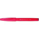Stylo feutre Sign Pen SES15 Pointe Brush Flexible Rouge x 10 PENTEL