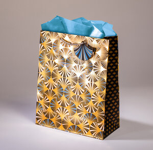 Sac cadeau palmae gml 26 x h 32,5 art déco