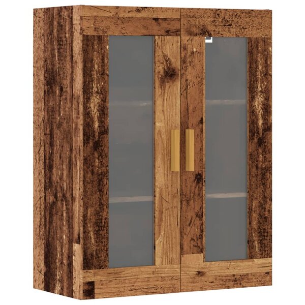 vidaXL Armoire murale suspendue vieux bois 69 5x34x90 cm