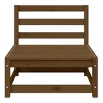 vidaXL Salon de jardin 3 Pièces marron miel bois de pin massif