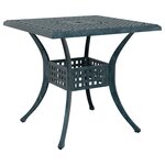 vidaXL Ensemble de tables de jardin 5 Pièces Vert Aluminium coulé