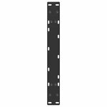 vidaXL Pieds de table basse en forme de A  2 pièces  noir  60 x (30-31) cm  acier