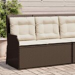 vidaXL Banc de jardin Marron polyrotin